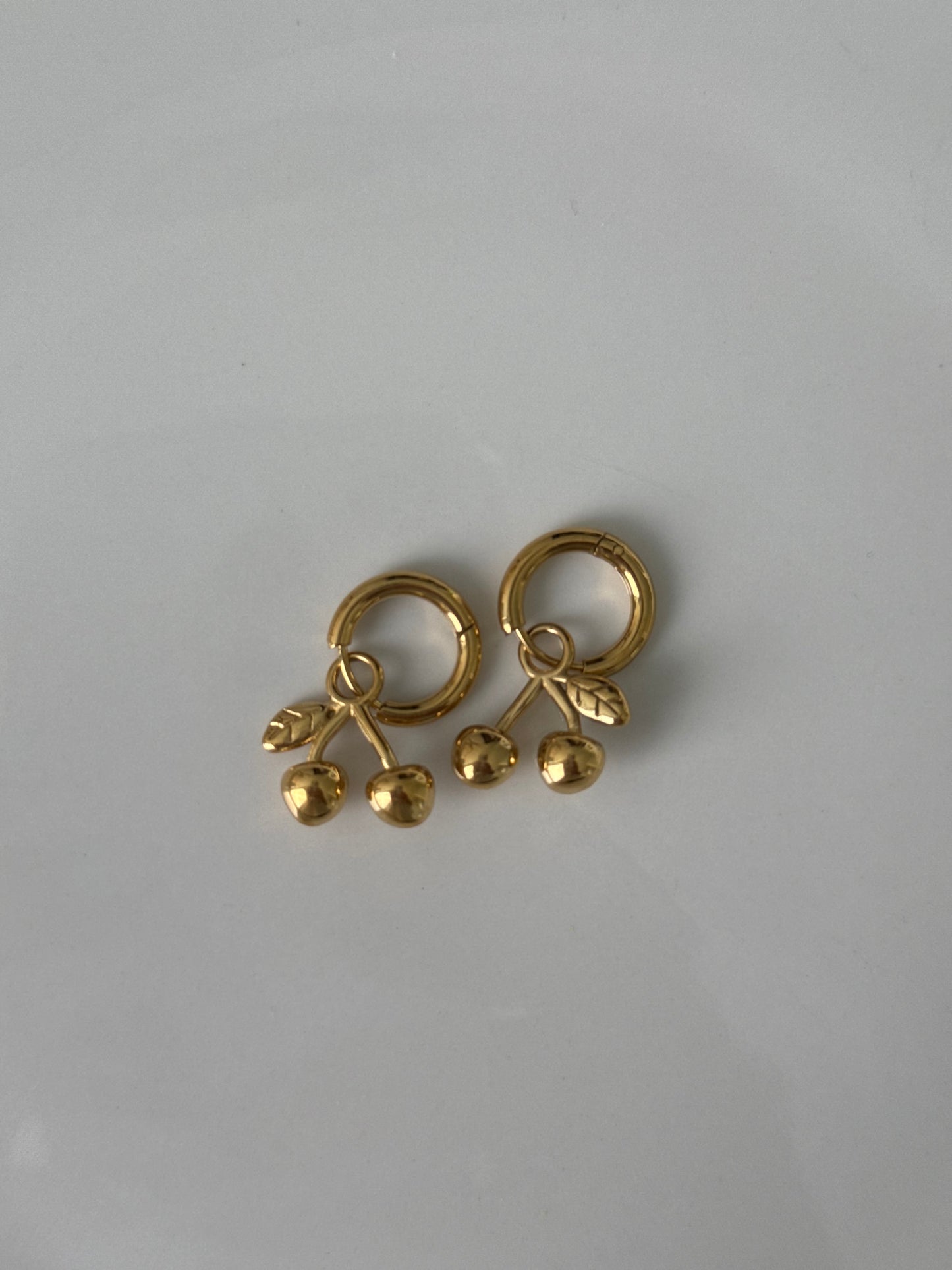 Cherry Hoops Earrings